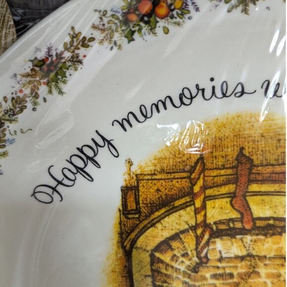 Vintage 1972 Holly Hobbie Christmas Plate – American Greetings Cat Collectible - Picture 7 of 13